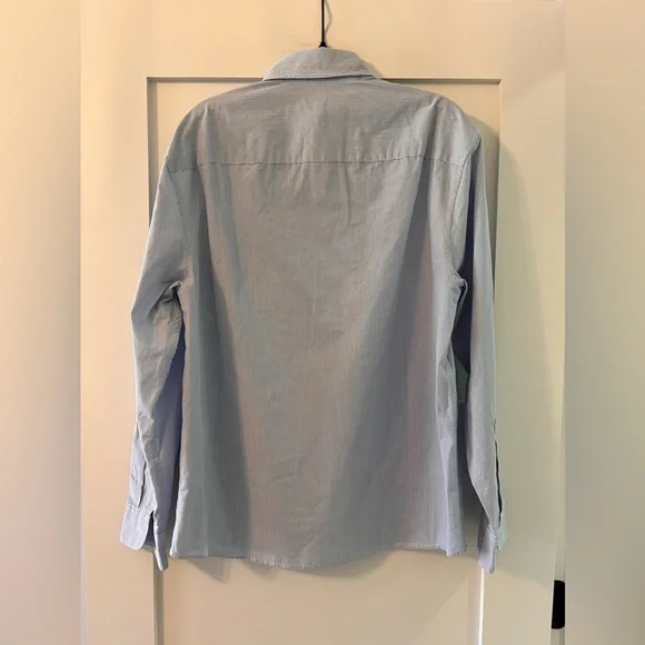 Abercrombie & Fitch Blue Striped Button Down - Picture 7 of 11